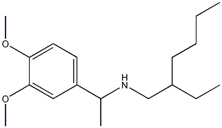 [1-(3,4-dimethoxyphenyl)ethyl](2-ethylhexyl)amine Struktur