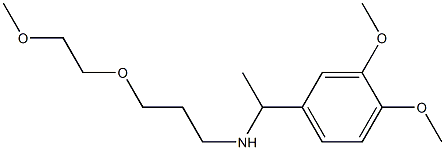 [1-(3,4-dimethoxyphenyl)ethyl][3-(2-methoxyethoxy)propyl]amine Struktur