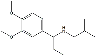 [1-(3,4-dimethoxyphenyl)propyl](2-methylpropyl)amine Struktur