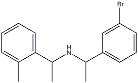 [1-(3-bromophenyl)ethyl][1-(2-methylphenyl)ethyl]amine Struktur