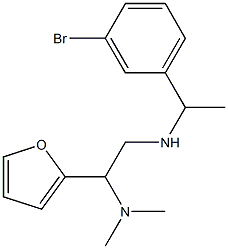 [1-(3-bromophenyl)ethyl][2-(dimethylamino)-2-(furan-2-yl)ethyl]amine Struktur