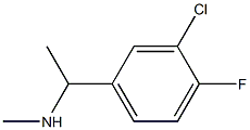 [1-(3-chloro-4-fluorophenyl)ethyl](methyl)amine Struktur