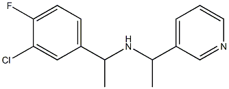 [1-(3-chloro-4-fluorophenyl)ethyl][1-(pyridin-3-yl)ethyl]amine Struktur