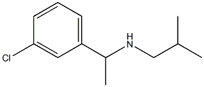 [1-(3-chlorophenyl)ethyl](2-methylpropyl)amine Struktur