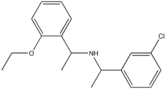 [1-(3-chlorophenyl)ethyl][1-(2-ethoxyphenyl)ethyl]amine Struktur