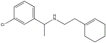 [1-(3-chlorophenyl)ethyl][2-(cyclohex-1-en-1-yl)ethyl]amine Struktur