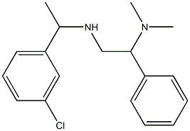 [1-(3-chlorophenyl)ethyl][2-(dimethylamino)-2-phenylethyl]amine Struktur