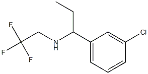 [1-(3-chlorophenyl)propyl](2,2,2-trifluoroethyl)amine Struktur