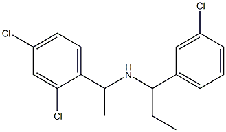 [1-(3-chlorophenyl)propyl][1-(2,4-dichlorophenyl)ethyl]amine Struktur