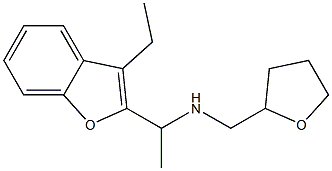 [1-(3-ethyl-1-benzofuran-2-yl)ethyl](oxolan-2-ylmethyl)amine Struktur