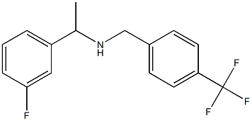 [1-(3-fluorophenyl)ethyl]({[4-(trifluoromethyl)phenyl]methyl})amine Struktur