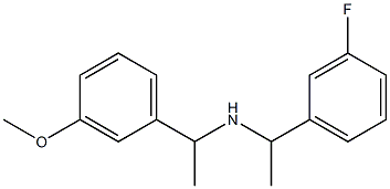 [1-(3-fluorophenyl)ethyl][1-(3-methoxyphenyl)ethyl]amine Struktur