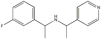 [1-(3-fluorophenyl)ethyl][1-(pyridin-4-yl)ethyl]amine Struktur