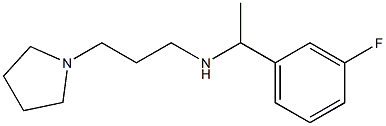 [1-(3-fluorophenyl)ethyl][3-(pyrrolidin-1-yl)propyl]amine Struktur