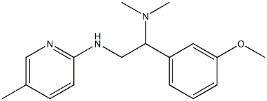 [1-(3-methoxyphenyl)-2-[(5-methylpyridin-2-yl)amino]ethyl]dimethylamine Struktur