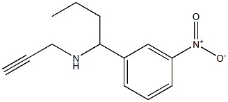 [1-(3-nitrophenyl)butyl](prop-2-yn-1-yl)amine Struktur