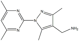 [1-(4,6-dimethylpyrimidin-2-yl)-3,5-dimethyl-1H-pyrazol-4-yl]methylamine Struktur