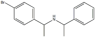 [1-(4-bromophenyl)ethyl](1-phenylethyl)amine Struktur