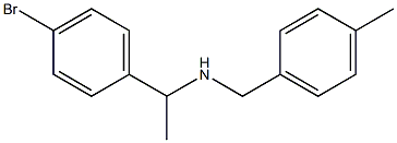 [1-(4-bromophenyl)ethyl][(4-methylphenyl)methyl]amine Struktur