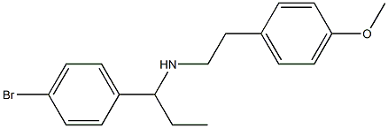 [1-(4-bromophenyl)propyl][2-(4-methoxyphenyl)ethyl]amine Struktur