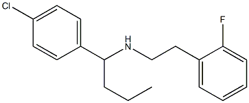 [1-(4-chlorophenyl)butyl][2-(2-fluorophenyl)ethyl]amine Struktur