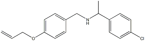 [1-(4-chlorophenyl)ethyl]({[4-(prop-2-en-1-yloxy)phenyl]methyl})amine Struktur