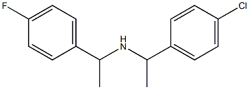 [1-(4-chlorophenyl)ethyl][1-(4-fluorophenyl)ethyl]amine Struktur