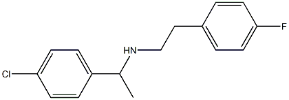 [1-(4-chlorophenyl)ethyl][2-(4-fluorophenyl)ethyl]amine Struktur