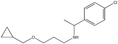 [1-(4-chlorophenyl)ethyl][3-(cyclopropylmethoxy)propyl]amine Struktur