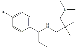 [1-(4-chlorophenyl)propyl]({2-[(dimethylamino)methyl]-2-methylpropyl})amine Struktur