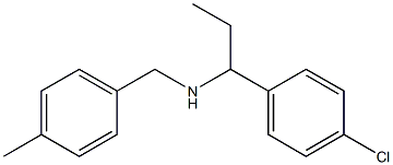 [1-(4-chlorophenyl)propyl][(4-methylphenyl)methyl]amine Struktur