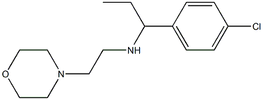 [1-(4-chlorophenyl)propyl][2-(morpholin-4-yl)ethyl]amine Struktur