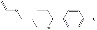 [1-(4-chlorophenyl)propyl][3-(ethenyloxy)propyl]amine Struktur