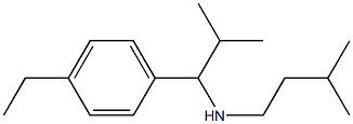 [1-(4-ethylphenyl)-2-methylpropyl](3-methylbutyl)amine Struktur