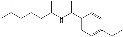 [1-(4-ethylphenyl)ethyl](6-methylheptan-2-yl)amine Struktur