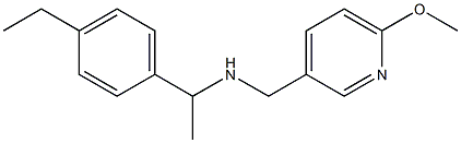 [1-(4-ethylphenyl)ethyl][(6-methoxypyridin-3-yl)methyl]amine Struktur