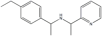 [1-(4-ethylphenyl)ethyl][1-(pyridin-2-yl)ethyl]amine Struktur