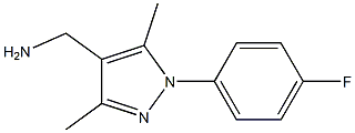 [1-(4-fluorophenyl)-3,5-dimethyl-1H-pyrazol-4-yl]methylamine Struktur