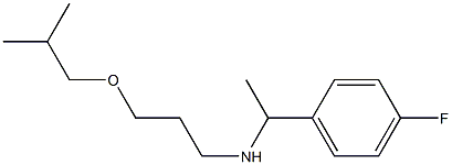 [1-(4-fluorophenyl)ethyl][3-(2-methylpropoxy)propyl]amine Struktur