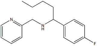 [1-(4-fluorophenyl)pentyl](pyridin-2-ylmethyl)amine Struktur