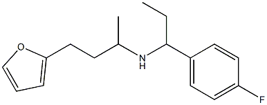 [1-(4-fluorophenyl)propyl][4-(furan-2-yl)butan-2-yl]amine Struktur