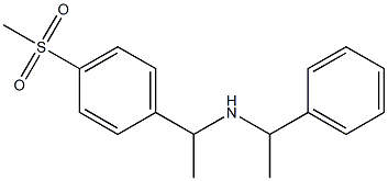 [1-(4-methanesulfonylphenyl)ethyl](1-phenylethyl)amine Struktur