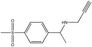 [1-(4-methanesulfonylphenyl)ethyl](prop-2-yn-1-yl)amine Struktur