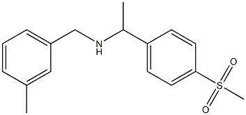 [1-(4-methanesulfonylphenyl)ethyl][(3-methylphenyl)methyl]amine Struktur