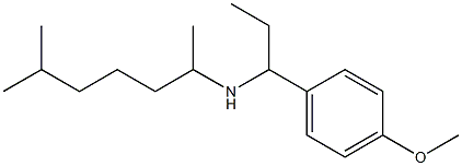 [1-(4-methoxyphenyl)propyl](6-methylheptan-2-yl)amine Struktur