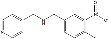 [1-(4-methyl-3-nitrophenyl)ethyl](pyridin-4-ylmethyl)amine Struktur