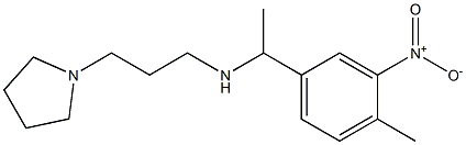 [1-(4-methyl-3-nitrophenyl)ethyl][3-(pyrrolidin-1-yl)propyl]amine Struktur