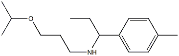 [1-(4-methylphenyl)propyl][3-(propan-2-yloxy)propyl]amine Struktur