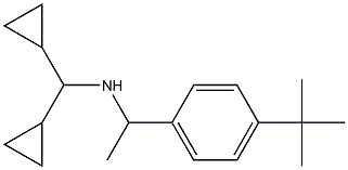 [1-(4-tert-butylphenyl)ethyl](dicyclopropylmethyl)amine Struktur