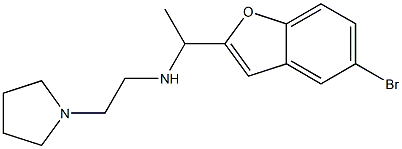 [1-(5-bromo-1-benzofuran-2-yl)ethyl][2-(pyrrolidin-1-yl)ethyl]amine Struktur